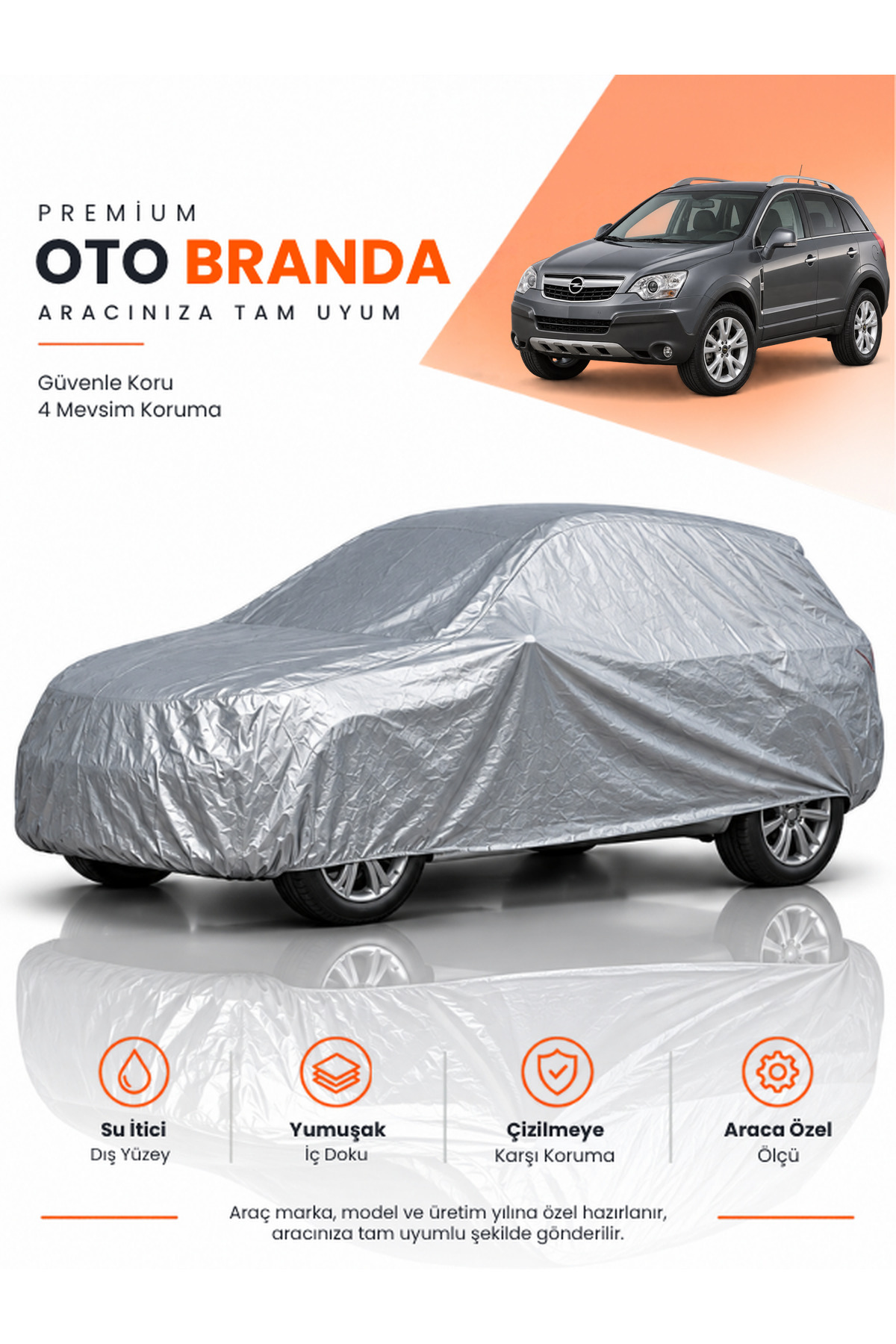 OPEL ANTARA (2006-2015) SUV Uyumlu Araba Brandası Oto Branda Araba Örtüsü Araç Çadırı