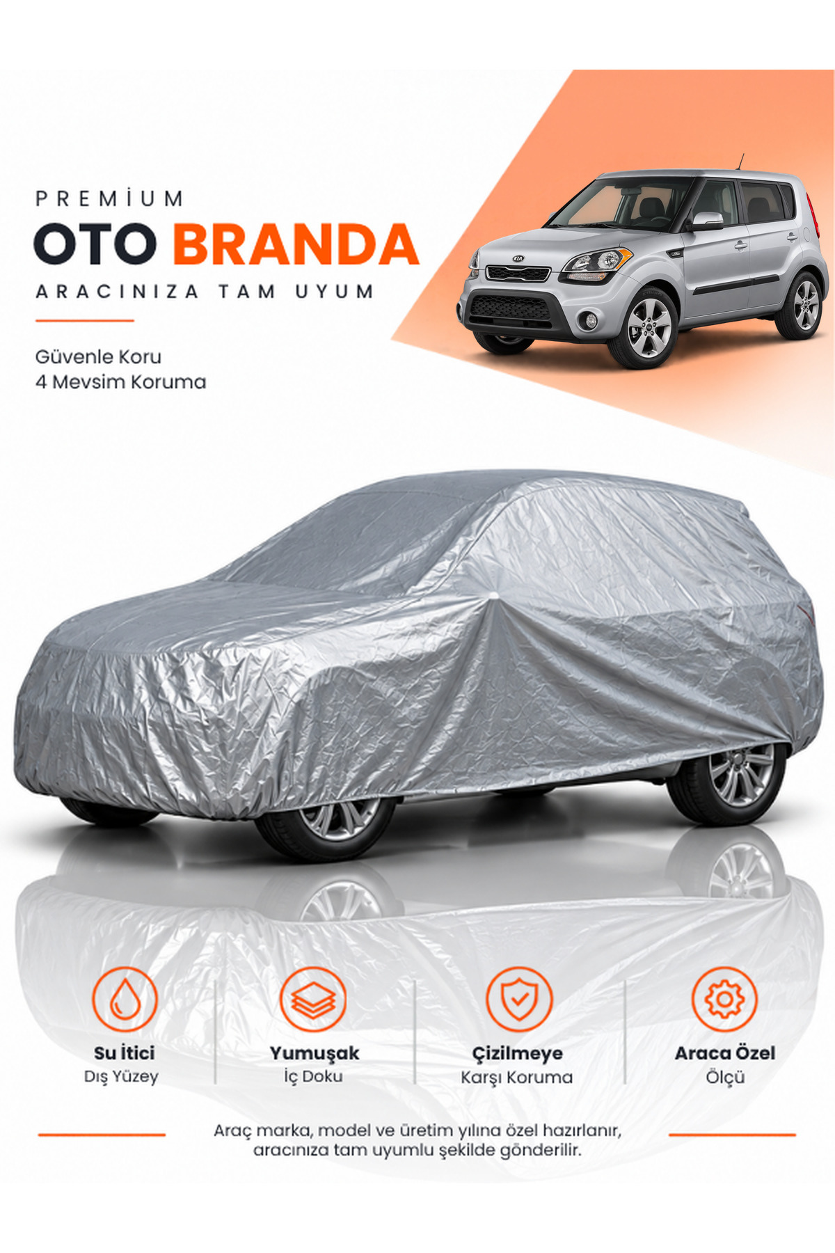 KİA SOUL (2013-2019) SUV Uyumlu Araba Brandası Oto Branda Araba Örtüsü Araç Çadırı