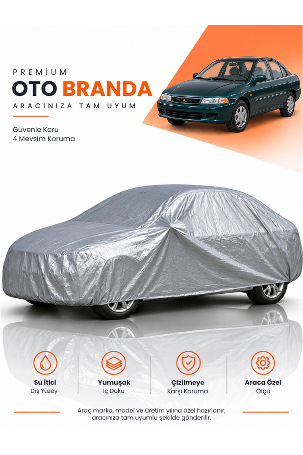 MİTSUBİSHİ LANCER (1995-2000) SEDAN Uyumlu Araba Brandası Oto Branda Araba Örtüsü Araç Çadırı
