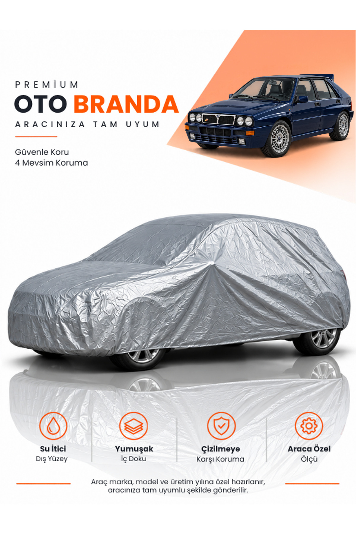 LANCİA DELTA (1993-1999) HATCHBACK Uyumlu Araba Brandası Oto Branda Araba Örtüsü Araç Çadırı