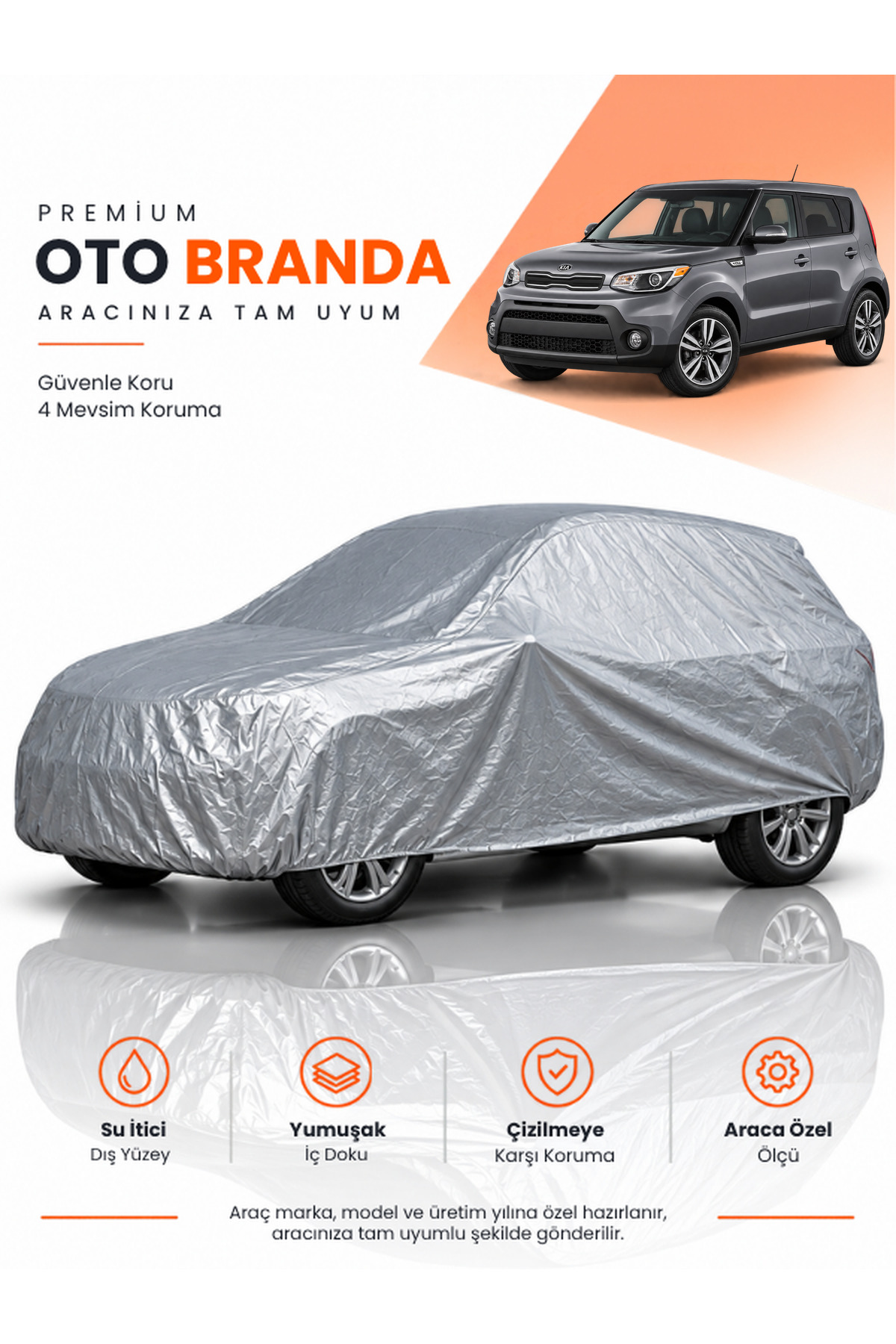 KİA SOUL (2019-2026) SUV Uyumlu Araba Brandası Oto Branda Araba Örtüsü Araç Çadırı