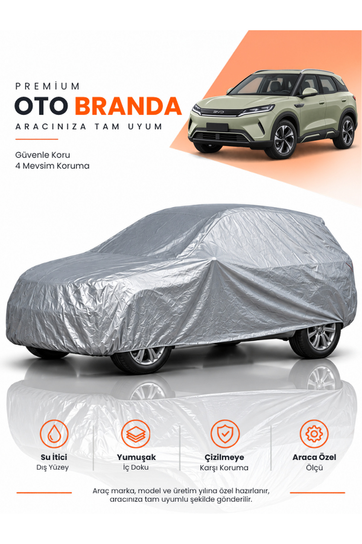 BYD ATTO 2 (2025-2026) SUV Uyumlu Araba Brandası Oto Branda Araba Örtüsü Araç Çadırı