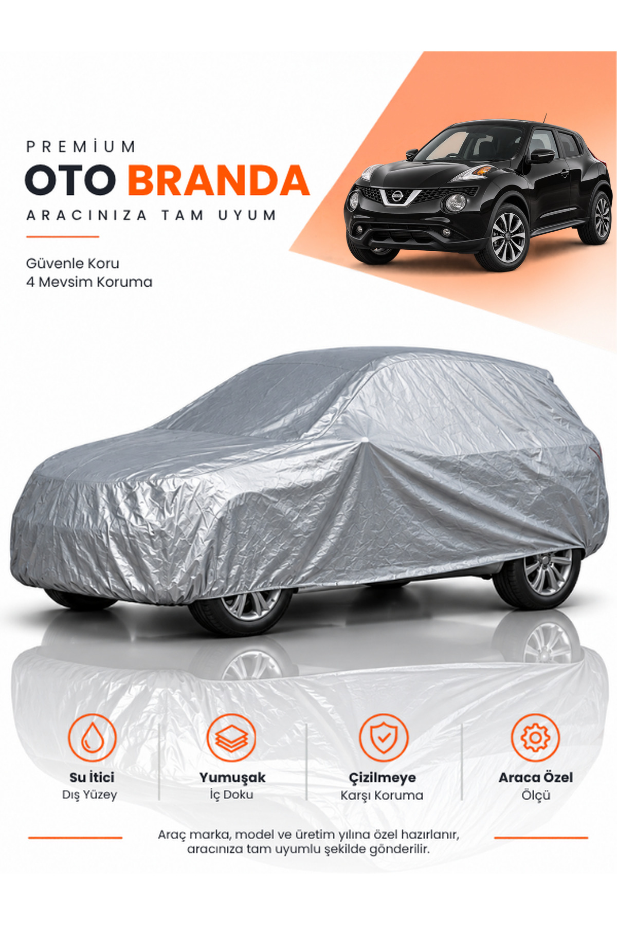 NİSSAN JUKE (2019-2026) SUV Uyumlu Araba Brandası Oto Branda Araba Örtüsü Araç Çadırı