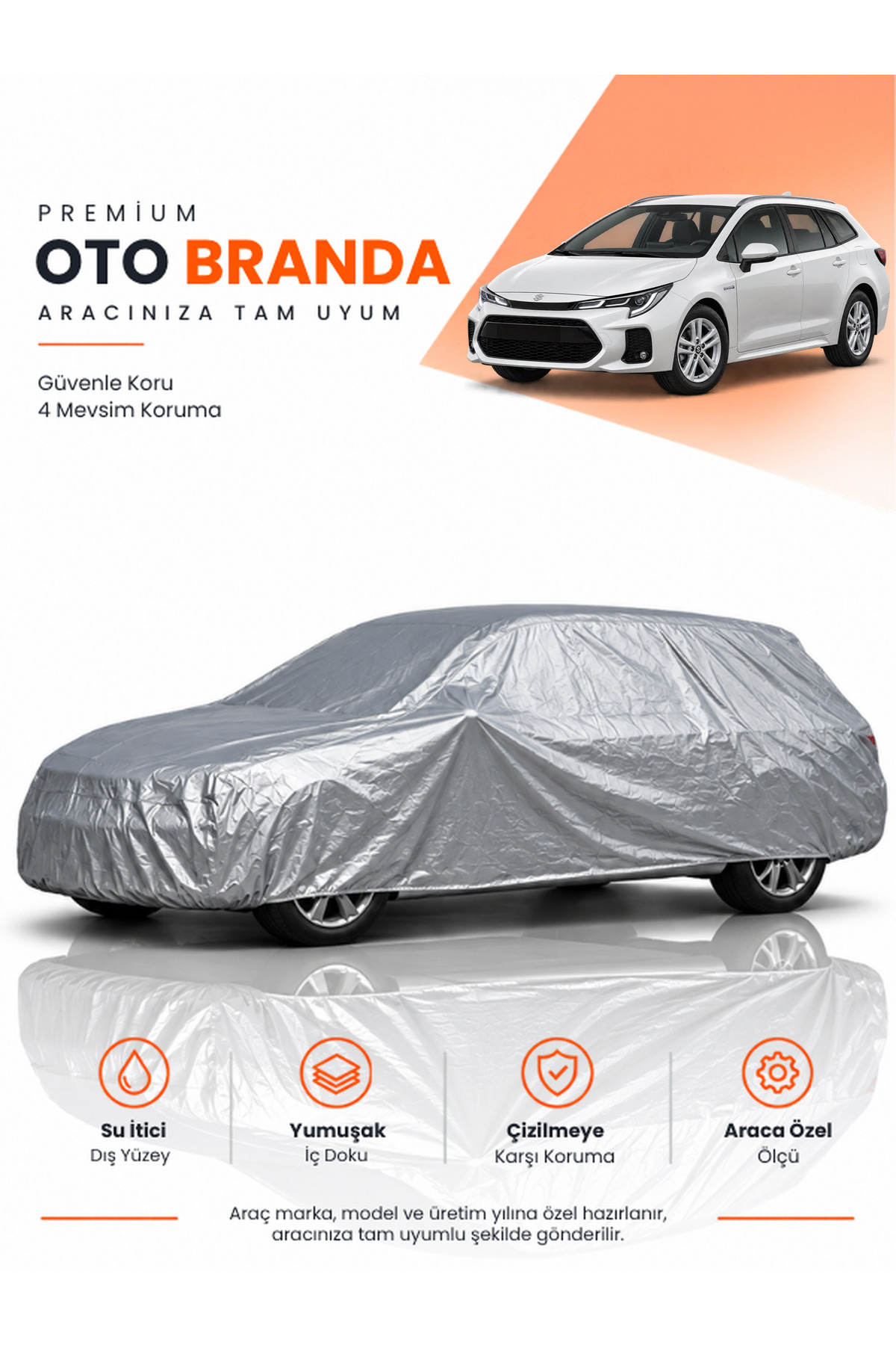 SUZUKİ SWACE E210 (2021-2023) STATION WAGON Uyumlu Araba Brandası Oto Branda Araba Örtüsü
