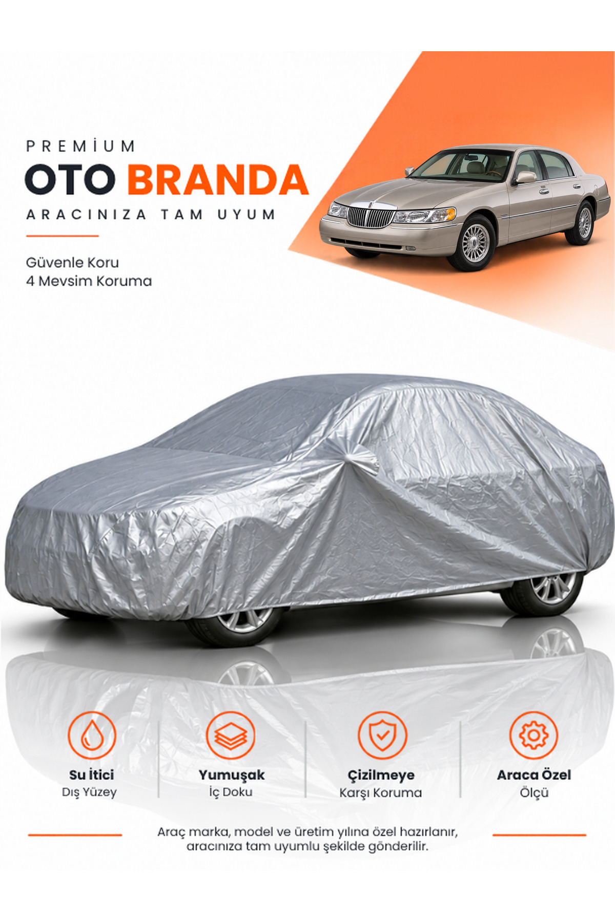 LİNCOLN TOWN CAR (1998-2011) SEDAN Uyumlu Araba Brandası Oto Branda Araba Örtüsü Araç Çadırı